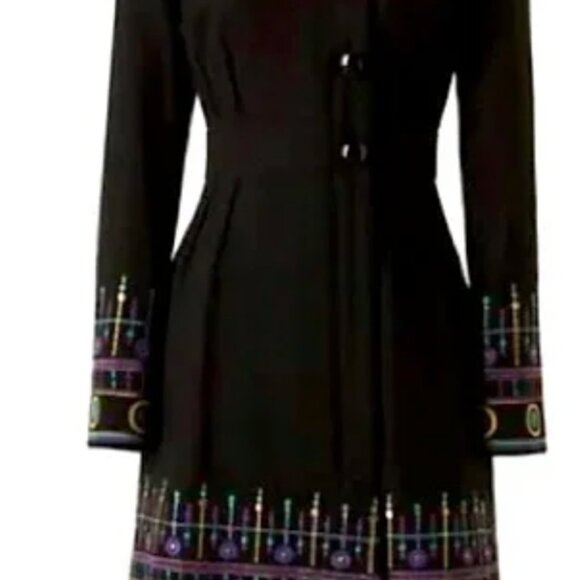 Tracy Reese Embroidered wool peacoat for Anthropologie - Picture 3 of 3